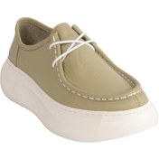 Resim Mammamia D25ya-7035 Kadın Deri Günlük Ayakkabı Elma Yeşili Pen-scorpıon 