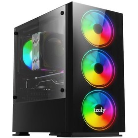 Resim İzoly N12x Mega i5-3470 16 GB 1 TB HDD+256 GB SSD GT730 4 GB 24" Dos Masaüstü Oyuncu Bilgisayarı 
