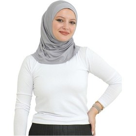 Resim Modish Group Spor Başörtüsü Kadın Hazır Giyim Türban Viskon Eşarp Şal - Gri Gri 