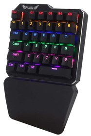 Resim Rush SIEGE RK77 Blue Switch PUBG Oyuncu Gaming Mekanik Klavye Keypad 