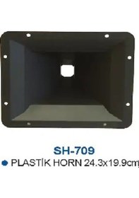 Resim Sh-709 Kare Plastik Horn 24.3 X 19.9Cm 