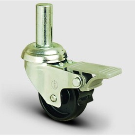 Resim EP03MKM50F Oynak Pimli Moblen Frenli Tekerlek Çap:50 Hafif 