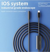 Resim eco port Endoskop Yılan Video Kamera İos Uyumlu Led’li 5 Metre 7 Mm Sert Kablo 2mp Full Hd 