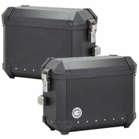 Resim Coocase ALÜMİNYUM YAN ÇANTA 36L TAKIM (SİYAH) 