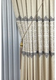 Resim Takım Fon Perde Krem-bej 2 Kanat Fon+aksesuar Krem 