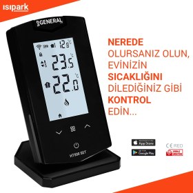 Resim General HT500SET Akıllı Oda Termostatı Siyah 