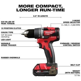 Resim Milwaukee 2892-22CT M18 Fırçasız 2'li Akülü Matkap - Vidalama Set 