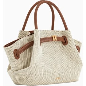 Resim Jw Peı Hana Mini Tote Kahverengi Kanvas Çanta 