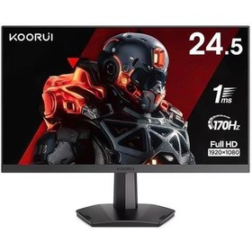 Resim Koorui 24.5" 25e3a Gaming 170hz Monitör Siyah 1ms1920x1080, 170hz, Hdmı, Dp, Freesync, Vesa 