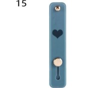 Resim GongtuShop No.15 Tarzı 1 Adet Evrensel Silikon Telefon Tutucu Parmak Yüzük Bileklik Kayışı Itme Çekme Kavrama Streç Standı Kalp Şeker Renk El Bandı Braketi (Yurt Dışından) 