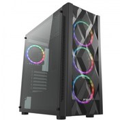 Resim FSP CMT595AL Mid Tower, 850W 80+ Bronze, Siyah, Temperli Cam, RGB, ATX GAMING KASA 
