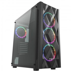 Resim FSP CMT595AL Mid Tower, 850W 80+ Bronze, Siyah, Temperli Cam, RGB, ATX GAMING KASA 