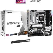 Resim Asrock B650m Pro Rs Wifi Amd B650 Soket Am5 Ddr5 7200 Oc Mhz Aaaa11asr0037 