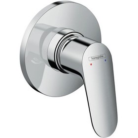 Resim Hansgrohe Focus Tek Kollu Duş Bataryası Ankastre Montaj Krom 3196 