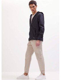 Resim DeFacto %100 Pamuk Jogger Slim Fit Dar Kesim Beli Bağcıklı Gabardin Pantolon D8607AX25SPBG123 