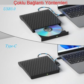 Resim Mdstech MacBook ve Laptop Uyumlu Harici DVD Yazıcı – USB-C Tak Çalıştır 
