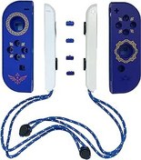 Resim OYSTERBOY Replacement Shell Case Controller Housing with Wrist Strap for NS Switch Joy-Con (Zelda BLUE) 