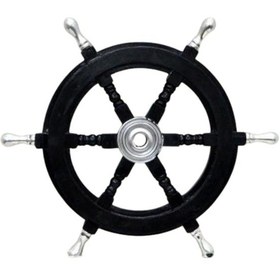 Resim Denizcilik Grubu-marine Pirinç Aksesuar-ahşap Dümen-61x61x5 Cm-j 