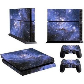 Resim Bosphorusboutique Yıldızlı Sticker Sony Renk Ps4 Moda Koruyucu Kılıf İçin Gökyüzü Film Desen 