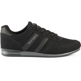 Resim Slazenger Omega In Erkek Sneaker Ayakkabı Siyah / Siyah 