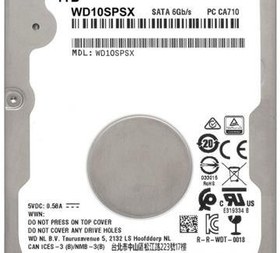 Resim Wd Black 2.5 1Tb 64Mb 7200Rpm Wd10Spsx Sata 3 Notebook Disk 