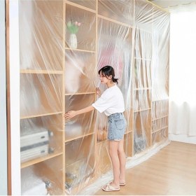 Resim Krm Boya Badana Eşya Koruma Hışır Örtüsü 180CM x 15 mt Yapışkanlı Hışır Örtü (5047) K 