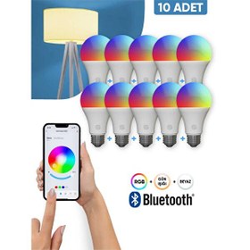 Resim Şımart SM-SLI-B Akıllı Bluetooth 10'lu Led Ampul 