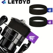 Resim 4 Adet Dayanıklı Naylon & Polikarbonat Balıkçılık Makarası Kayışı - Mor Vurgulu Siyah, Kolay Temizlenebilir & Uzun Ömürlü, Spinning Makaraları için Güvenli Kaydırma Tasarımı 
