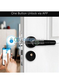 Resim Şifreli Bluetooth Parmak İzli Kapı Kolu 
