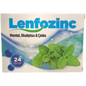 Resim Lenfozinc Mentol Okaliptus Çinko 24 Adet Pastil 