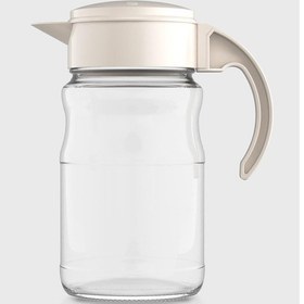 Resim Renga Spiro 1700 Ml Bej Kapaklı Cam Sürahi 111031 