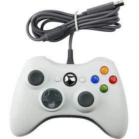 Resim Vigortrading Beyaz-Gamepad Xbox 360 Kablolu Joystick Denetleyicisi Kablolu Joystick Xbox 360 Denetleyicisi Gamepad Joypad (Yurt Dışından) 