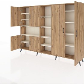 Resim Arges Dolap 13 Raflı 6 Kapaklı 220x30x163 Çam-çam/aytaşı Çam-çam/aytaşı 