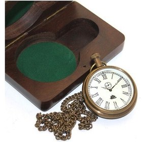 Resim 9043776645946drvs - Ahşap Kutulu Pirinç Köstekli Saat Model 7 