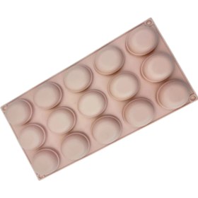 Resim Profesyonel Silikon Yuvarlak Kalıp 15 Bölmeli 