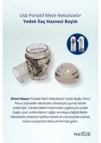 Resim Direct Nexus Portable Mesh Nebulizatör Yedek ilaç Haznesi Başlık 