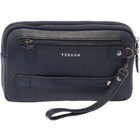 Resim Tergan Lacivert Hakiki Deri Erkek El Çantası - S1PC00021488-X86 