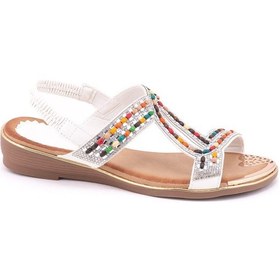 Resim Guja 122-4 Kadın Sandalet Guj-y5-122-4010 Beyaz 