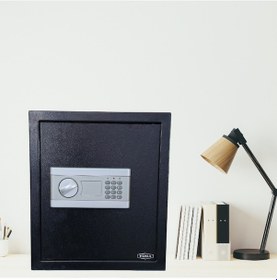 Resim Yuma Ym-801-xl Elektronik Şifreli Ve Anahtarlı Çelik Kasa 