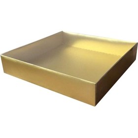 Resim Asetat Kapaklı Karton Kutu Havlu Kutusu 25X25X5 Cm 10 Adet Gol 