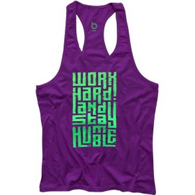Resim Bluu Hmblegr Fitness Gym Tank Top Sporcu Atleti (532942200) Mor 