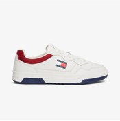 Resim Tommy Hilfiger Jeans Cupsole Leather Erkek Beyaz Spor Ayakkabı Em0em01443 Beyaz 