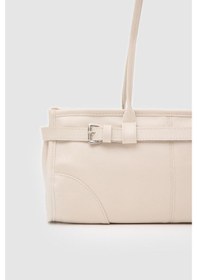 Resim Shule Bags Enyola Vintage Baget Çanta Krem Krem 