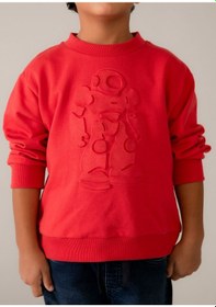 Resim Mayoral Erkek Çocuk İki İplik Sweatshirt Kırmızı KIrmızı 