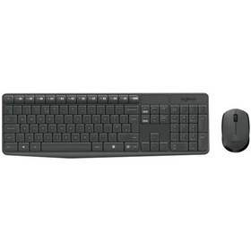 Resim Logitech 920-007948 Mk235 Rusça Kablosuz Siyah Klavye Mouse Set 