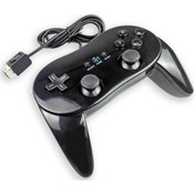 Resim Supermarket1 Cbtx Nintendo Wii Uyumlu Klasik Kablolu Oyun Denetleyicisi Siyah Oyun Uzaktan Kumandası 