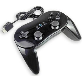 Resim Supermarket1 Cbtx Nintendo Wii Uyumlu Klasik Kablolu Oyun Denetleyicisi Siyah Oyun Uzaktan Kumandası 