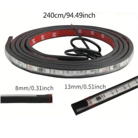 Resim Trendooze Turcoshop11 Led 24v Kamyon Işık Şeritleri Rgb Kumanda 59.06inch Esnek Aydınlatma Renkli 