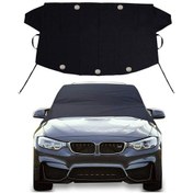 Resim Tenfowee 600d Oksford Kumaş Araç Cam Koruması, Su Geçirmez Ve Isıtmalı Kar Örtüsü, Mıknatıslı Küçük Boy 