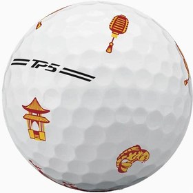 Resim TP5 pix Lunar New Year Golf Topu Özel Seri Premium Tasarım - Beyaz 
